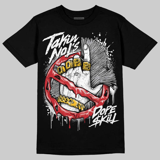 Jordan 4 OG “White Cement” DopeSkill T-Shirt Takin No L's Graphic Streetwear - black