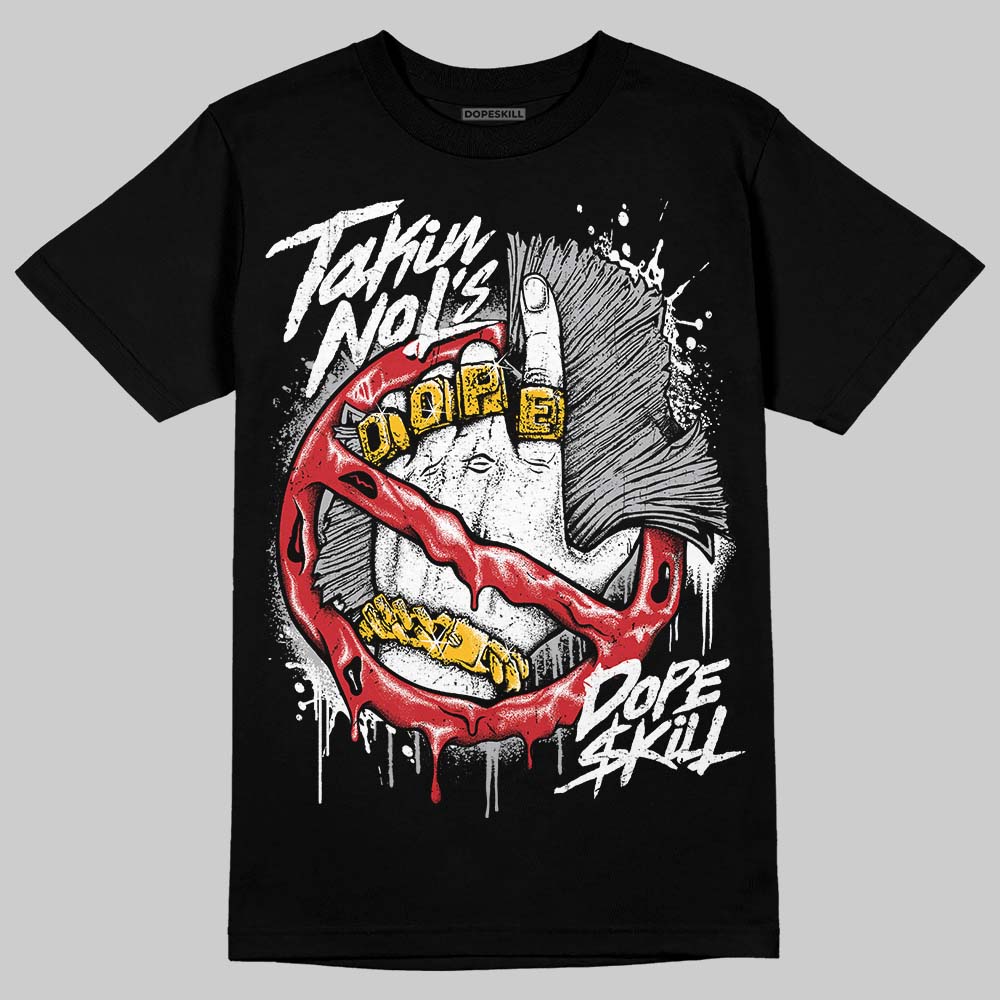 Jordan 4 OG “White Cement” DopeSkill T-Shirt Takin No L's Graphic Streetwear - black