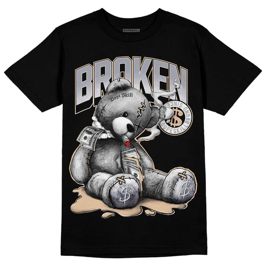 Jordan 4 Retro Frozen Moments DopeSkill T-Shirt Sick Bear Graphic Streetwear - Black 