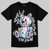 Jordan 5 “Year of the Snake” DopeSkill T-Shirt Smile Through The Pain Graphic Streetwear - Black