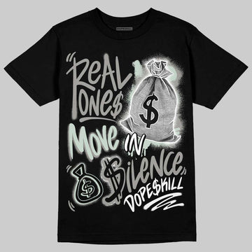 Jordan 1 Retro Low OG Year of the Snake (2025) DopeSkill T-Shirt Real Ones Move In Silence Graphic Streetwear - Black