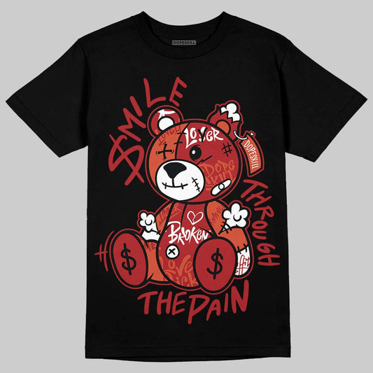 Nigel Sylvester x Air Jordan 4 ‘Brick by Brick’ DopeSkill T-Shirt Smile Through The Pain Graphic Streetwear - Black