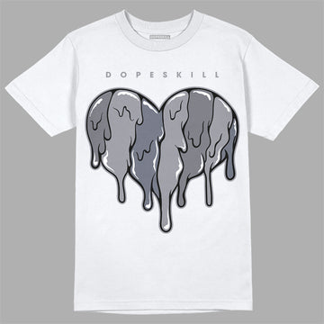 Jordan 14 Retro 'Stealth' DopeSkill T-Shirt Slime Drip Heart Graphic Streetwear - White