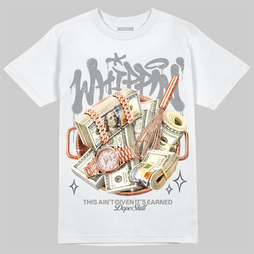 Jordan 5 Retro Wolf Grey DopeSkill T-Shirt Whippin Graphic Streetwear - White 