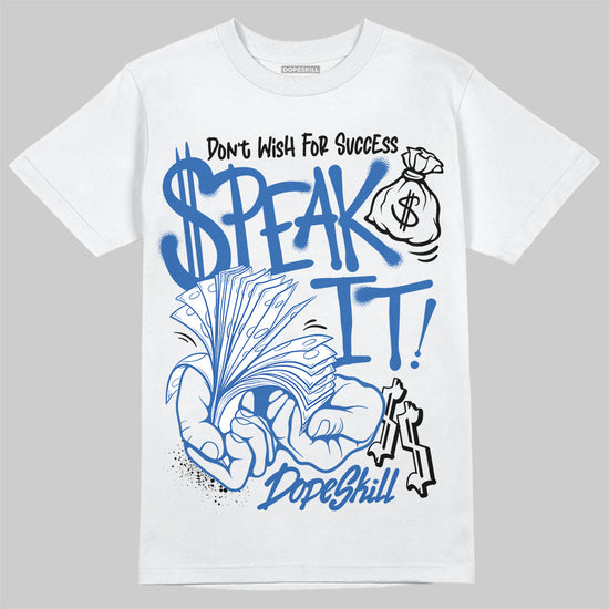 Jordan 12 “Blueberry” DopeSkill T-Shirt Speak It Graphic Streetwear - White