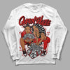 Jordan 1 Retro Low "Black Toe" DopeSkill Long Sleeve T-Shirt Queen Of Hustle Graphic Streetwear - White