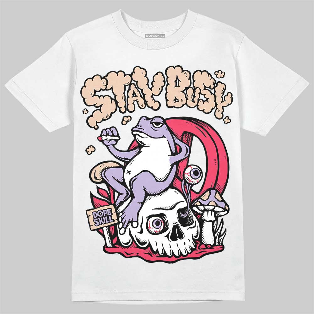 Jordan 5 Low “Peanut Butter Jelly” DopeSkill T-Shirt Stay Busy Graphic Streetwear - White