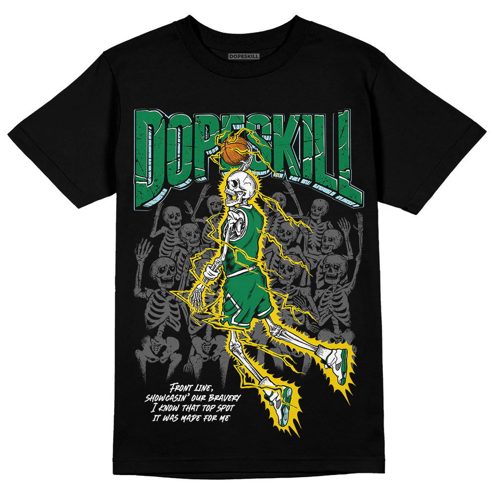 Jordan 5 “Lucky Green” DopeSkill T-Shirt Thunder Dunk Graphic Streetwear - Black