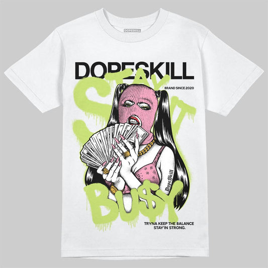 Chase B x Travis Scott x Jordan Jumpman Jack DopeSkill T-Shirt Stay It Busy Graphic Streetwear - White