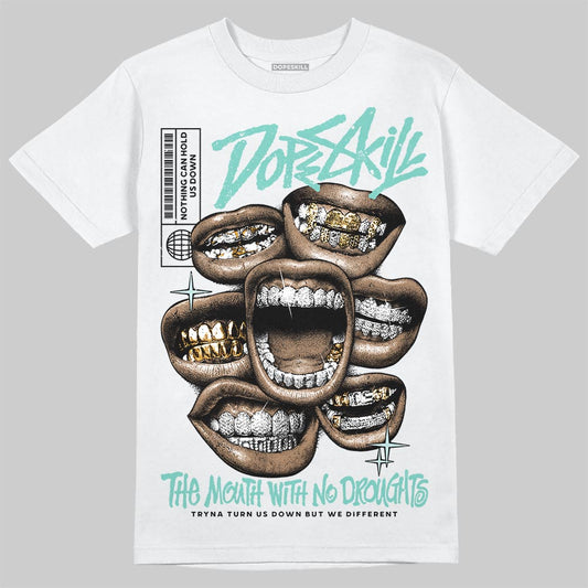 Jordan 11 Low "Igloo" DopeSkill T-Shirt The Mouth With No Droughts Graphic Streetwear - White