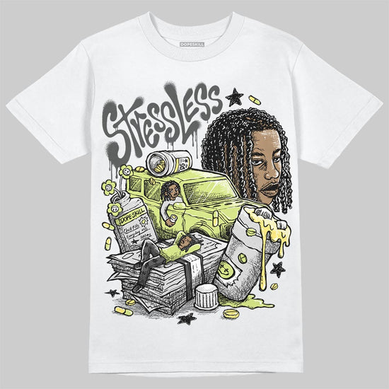 Jordan 4 GS “Light Lemon Twist” DopeSkill T-Shirt Stressless Graphic Streetwear - White