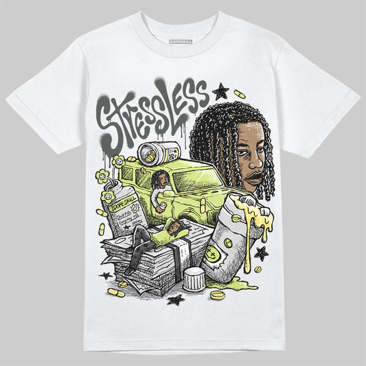Jordan 4 GS “Light Lemon Twist” DopeSkill T-Shirt Stressless Graphic Streetwear - White