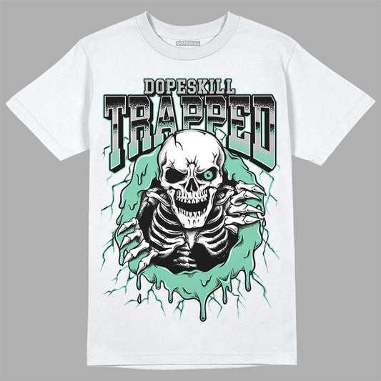 Jordan 3 "Green Glow" DopeSkill T-Shirt Trapped Halloween Graphic Streetwear - White 