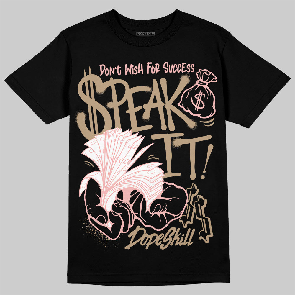 Nike Air Force 1 Low Canvas “Linen” DopeSkill T-Shirt Speak It Graphic Streetwear - Black