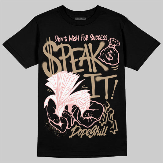 Nike Air Force 1 Low Canvas “Linen” DopeSkill T-Shirt Speak It Graphic Streetwear - Black