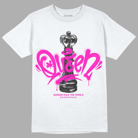 Dunk Low GS “Active Fuchsia” DopeSkill T-Shirt Queen Chess Graphic Streetwear - White