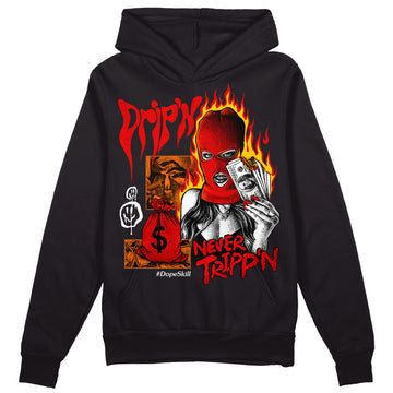 Jordan 1 Retro High OG "Satin Bred" DopeSkill Hoodie Sweatshirt Drip'n Never Tripp'n Graphic Streetwear - Black