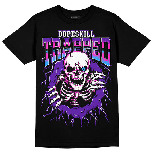 Dunk Low Championship Court Purple DopeSkill T-Shirt Trapped Halloween Graphic Streetwear - Black