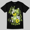 Jordan 13 Retro Bright Cactus DopeSkill T-Shirt Smile Through The Pain Graphic Streetwear - Black