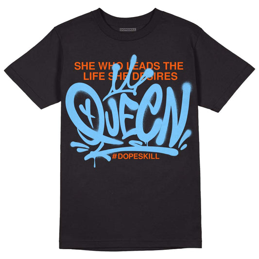 Dunk Low Futura University Blue DopeSkill T-Shirt Queen Graphic Streetwear - Black