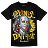 Jordan 4 Thunder DopeSkill T-Shirt Money Don't Lie Graphic Streetwear - Black