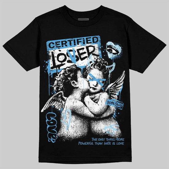 Jordan 11 Low University Blue DopeSkill T-Shirt Certified Lover Graphic Streetwear - Black