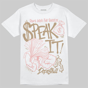 Nike Air Force 1 Low Canvas “Linen” DopeSkill T-Shirt Speak It Graphic Streetwear - White
