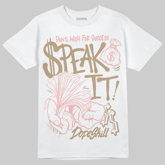 Nike Air Force 1 Low Canvas “Linen” DopeSkill T-Shirt Speak It Graphic Streetwear - White