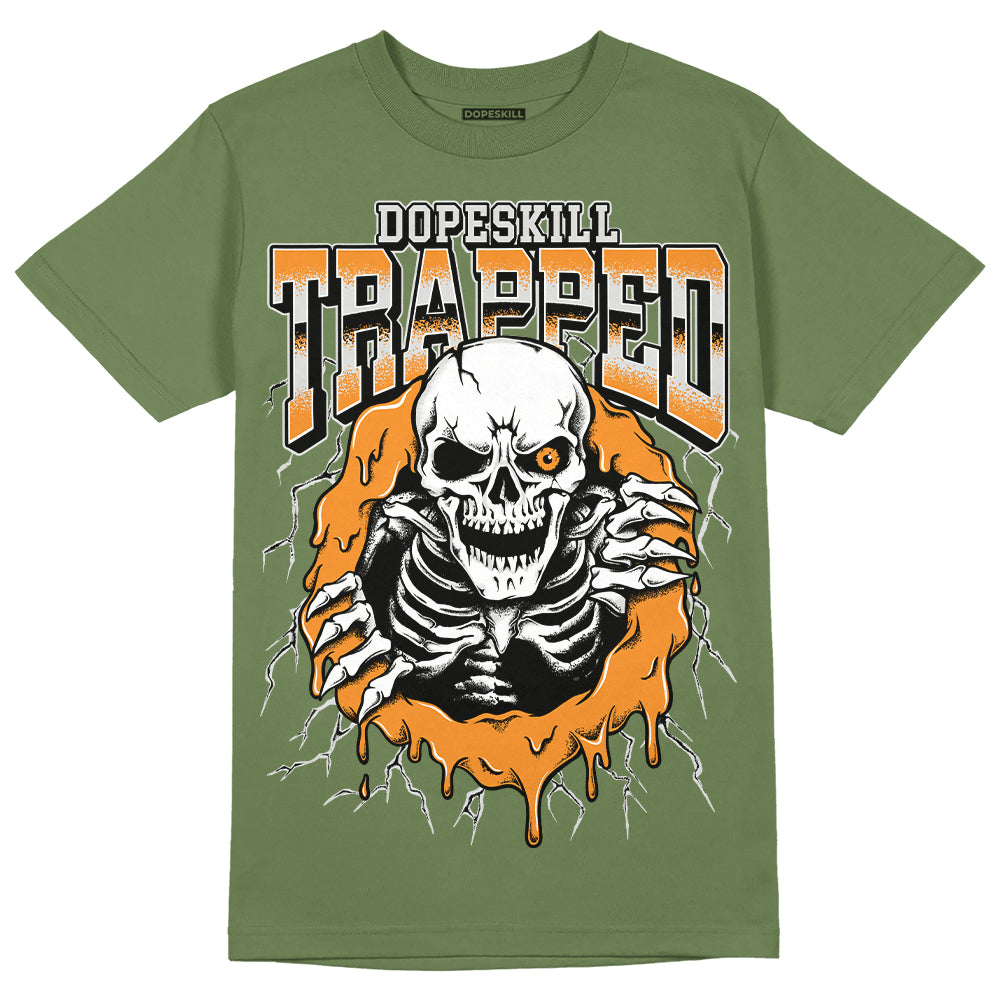 Jordan 5 "Olive" DopeSkill Olive T-shirt Trapped Halloween Graphic Streetwear