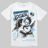 Jordan 11 Low University Blue DopeSkill T-Shirt Certified Lover Graphic Streetwear - White 