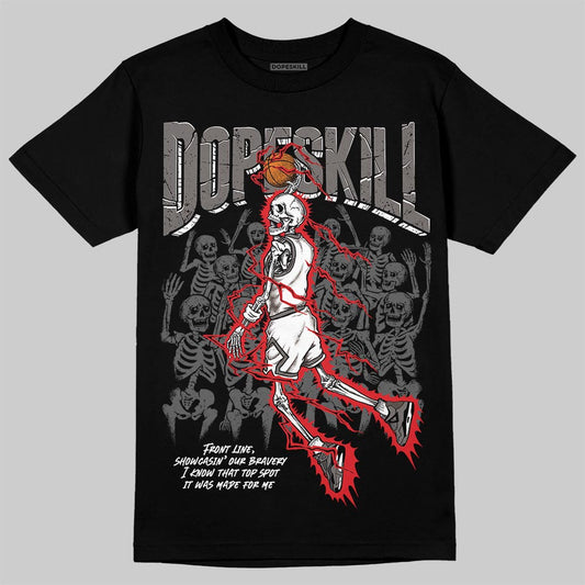 Jordan 4 Retro Cave Stone DopeSkill T-Shirt Thunder Dunk Graphic Streetwear - Black