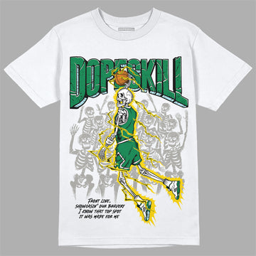 Jordan 5 “Lucky Green” DopeSkill T-Shirt Thunder Dunk Graphic Streetwear - White