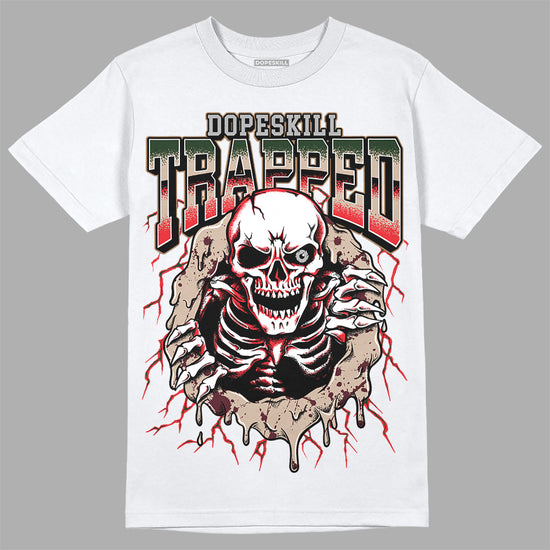 Dunk Low Freddy Krueger DopeSkill T-Shirt Trapped Halloween Graphic Streetwear - White 