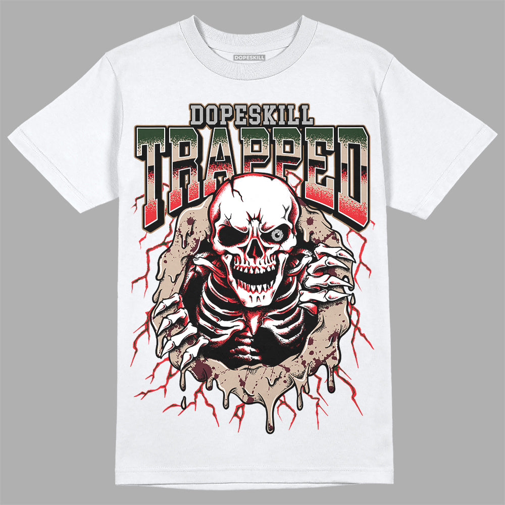 Dunk Low Freddy Krueger DopeSkill T-Shirt Trapped Halloween Graphic Streetwear - White 