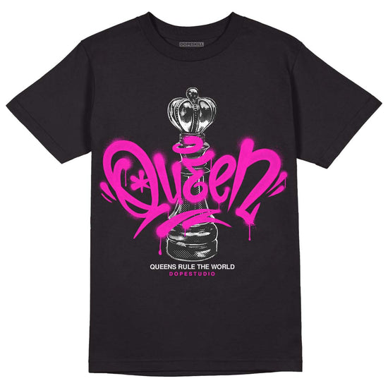 Dunk Low GS “Active Fuchsia” DopeSkill T-Shirt Queen Chess Graphic Streetwear - Black