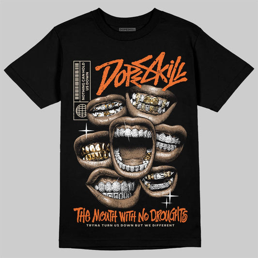 Jordan 3 “Starfish” DopeSkill T-Shirt The Mouth With No Droughts Graphic Streetwear - Black