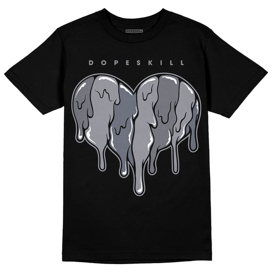 Jordan 14 Retro 'Stealth' DopeSkill T-Shirt Slime Drip Heart Graphic Streetwear - Black