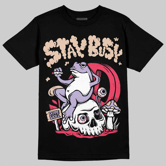 Jordan 5 Low “Peanut Butter Jelly” DopeSkill T-Shirt Stay Busy Graphic Streetwear - Black