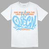 Dunk Low Futura University Blue DopeSkill T-Shirt Queen Graphic Streetwear - White