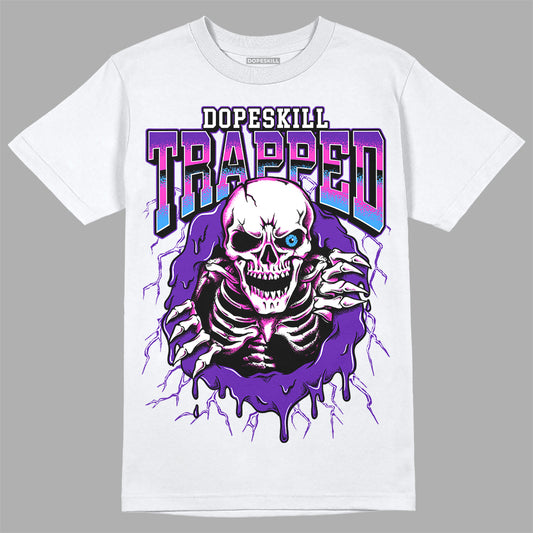 Dunk Low Championship Court Purple DopeSkill T-Shirt Trapped Halloween Graphic Streetwear - White