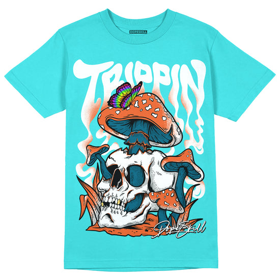 Dunk Low “Miami Dolphins” DopeSkill Tahiti Blue T-shirt Trippin  Graphic Streetwear 