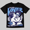 Jordan 6 University Blue DopeSkill T-Shirt Real Ones Choose Loyalty Graphic Streetwear - Black