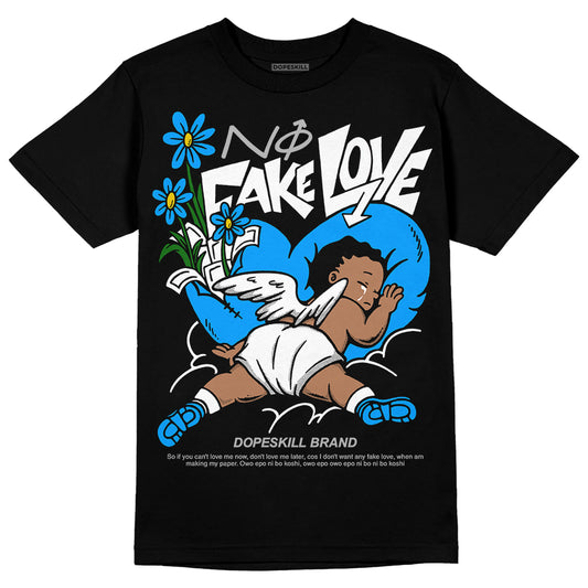 Jordan 6 “Reverse Oreo” DopeSkill T-Shirt No Fake Love Graphic Streetwear - Black