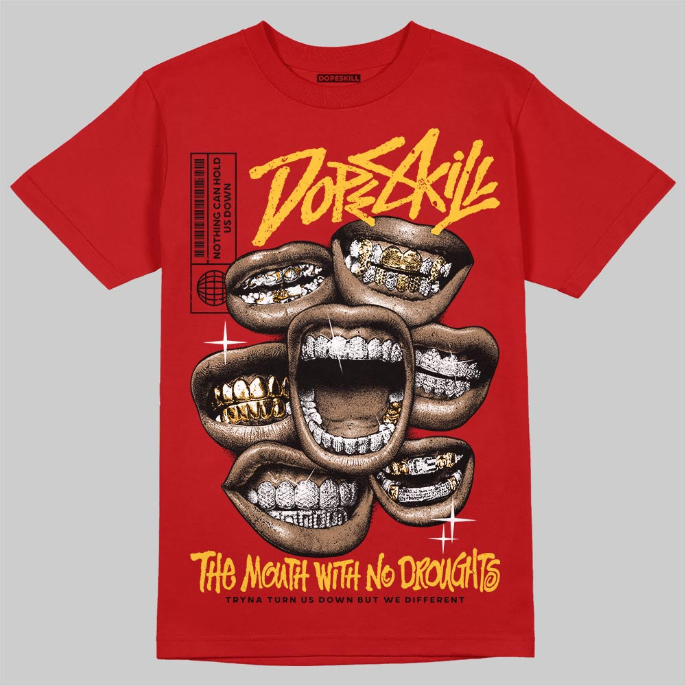 Jordan 14 Retro Ferrari (2025) DopeSkill T-Shirt The Mouth With No Droughts Graphic Streetwear - Red