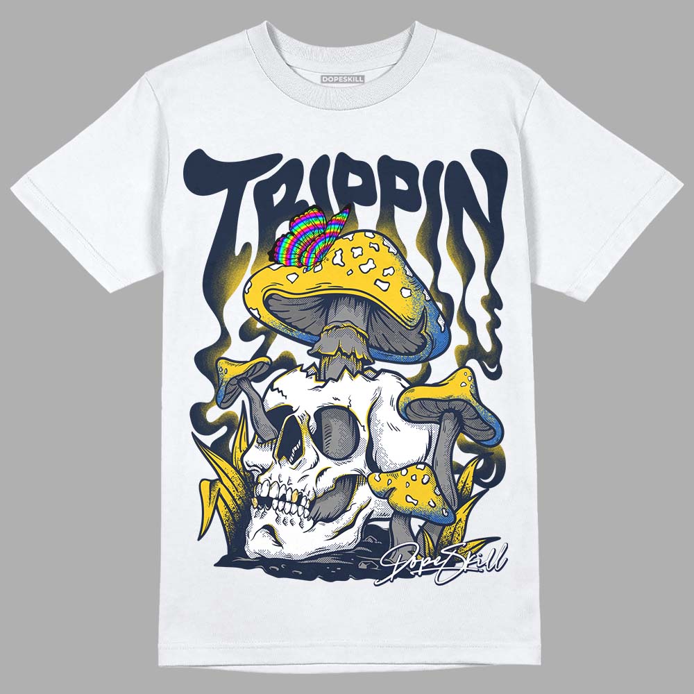 Dunk Low Vintage “Michigan” DopeSkill T-Shirt Trippin Graphic Streetwear - White 