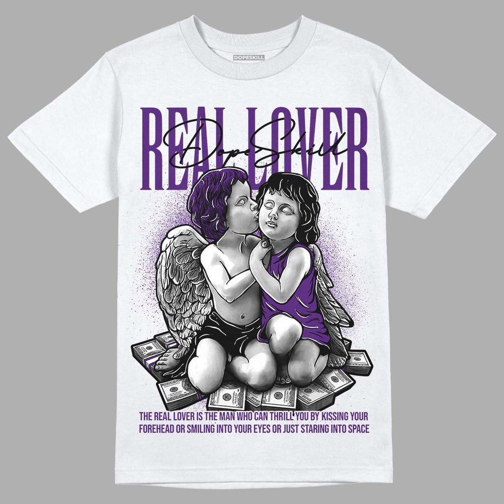 Jordan 12 “Field Purple” DopeSkill T-Shirt Real Lover Graphic Streetwear - White