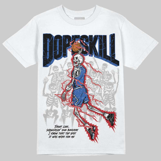 Awake NY x Racer Blue 5s DopeSkill T-Shirt Thunder Dunk Graphic