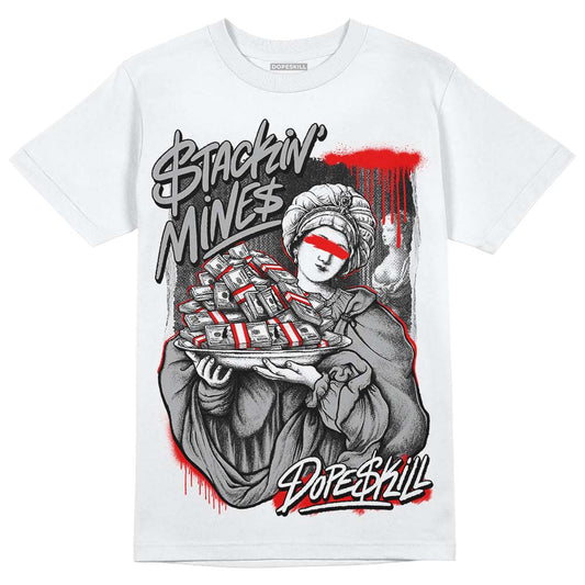 Jordan 1 Low OG “Shadow” DopeSkill T-Shirt Stackin Mines Graphic Streetwear - White