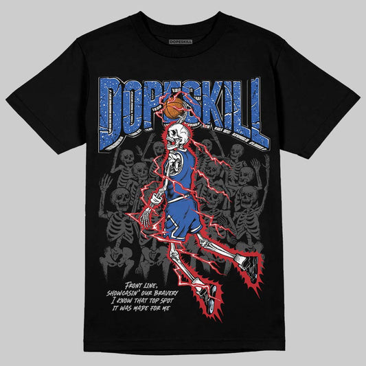 Awake NY x Racer Blue 5s DopeSkill T-Shirt Thunder Dunk Graphic