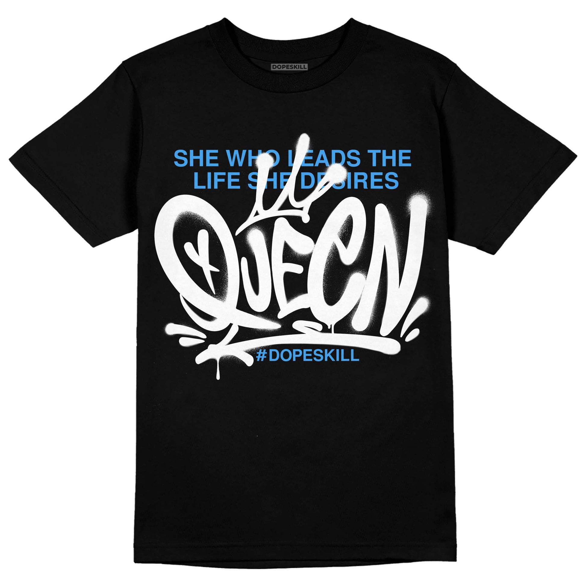 Jordan 3 "Midnight Navy" DopeSkill T-Shirt Queen Graphic Streetwear - Black